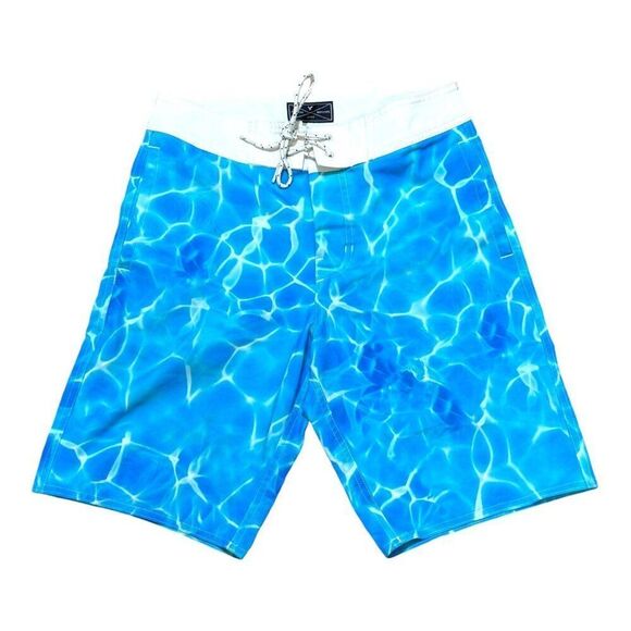 American Eagle Outfitters XS Water Print Board Short Swimming Pool Bathing Suit - Picture 1 of 5